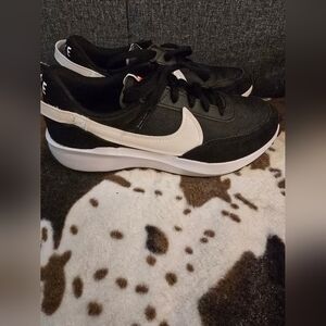 Nike Waffle Debut Black and White Sneakers